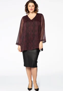 Leren stretch rok