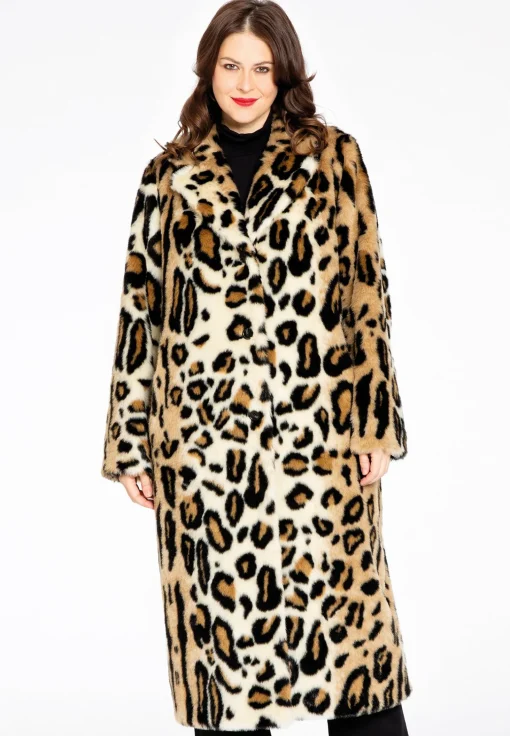 Mantel faux fur LEOPARD