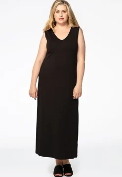 Maxi jurk v-hals VISCOSE