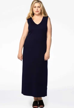 Maxi jurk v-hals VISCOSE