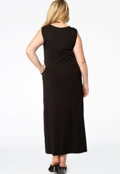Maxi jurk v-hals VISCOSE