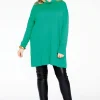 Pullover wijd met col
