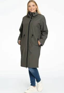 Regenjas met taillekoord