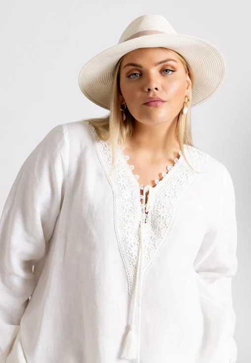 Sienna Fedora Ivory/Taupe