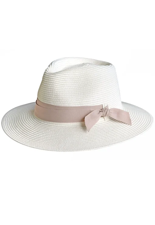 Sienna Fedora Ivory/Taupe