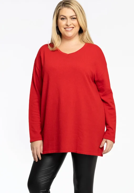 Trui met V-hals cashmere