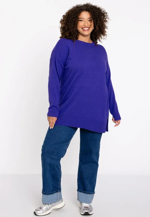 Trui met zijsplitten Woolmix