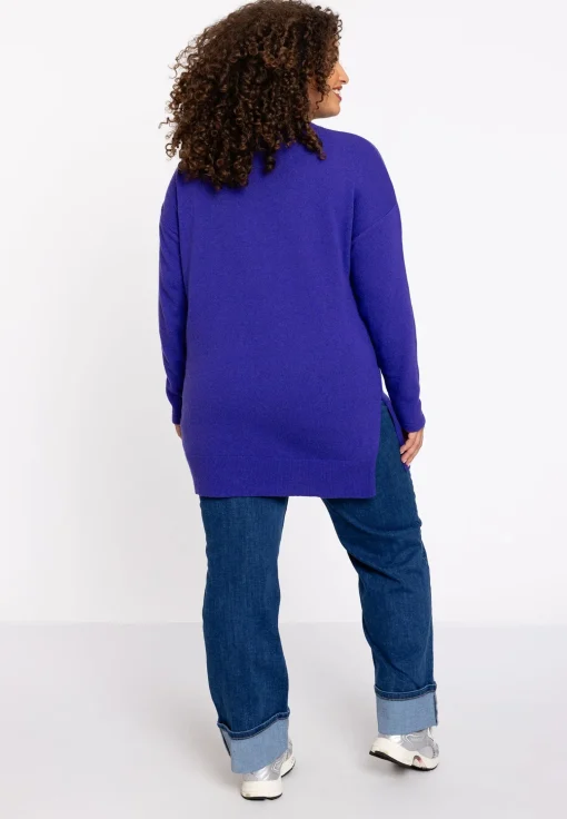 Trui met zijsplitten Woolmix