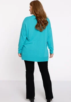 Trui met zijsplitten Woolmix