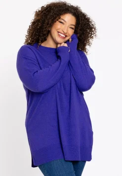Trui met zijsplitten Woolmix