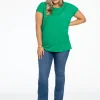T-shirt kapmouwen COTTON