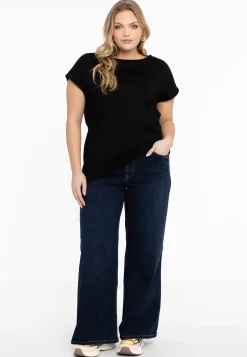 T-shirt kapmouwen wijd VISCOSE