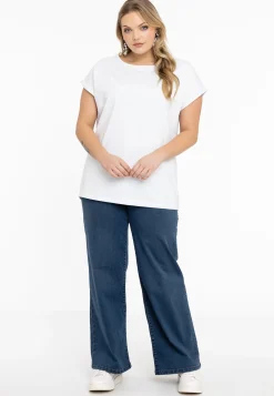 T-shirt kapmouwen wijd VISCOSE