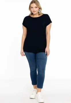T-shirt kapmouwen wijd VISCOSE