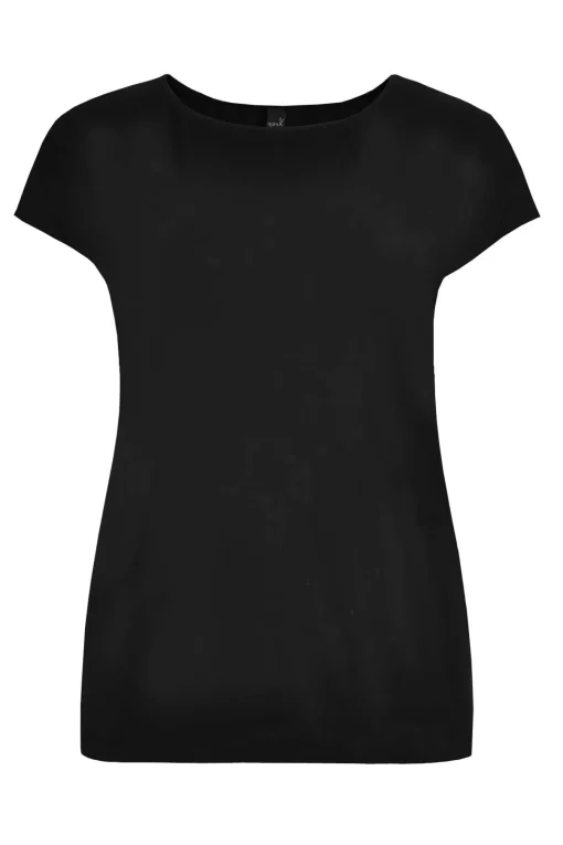 T-shirt kapmouwen wijd VISCOSE