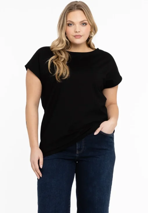 T-shirt kapmouwen wijd VISCOSE
