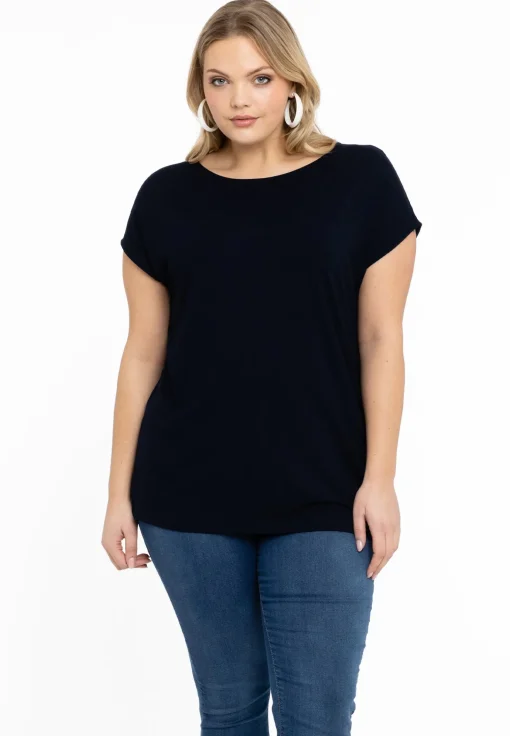 T-shirt kapmouwen wijd VISCOSE