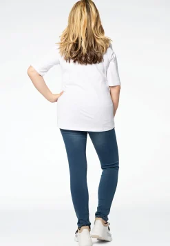 T-shirt v-hals relax fit COTTON