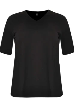 T-shirt v-hals relax fit COTTON
