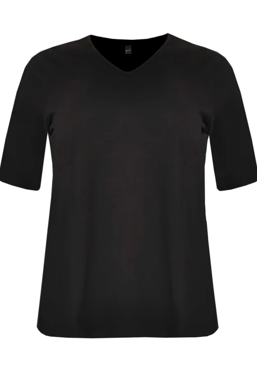 T-shirt v-hals relax fit COTTON