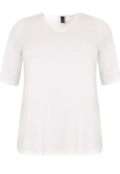 T-shirt v-hals relax fit COTTON