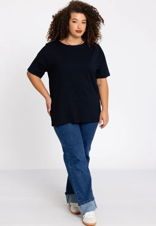 T-shirt wijd COTTON