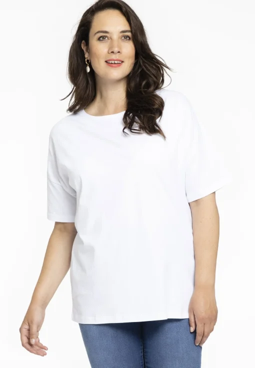 T-shirt wijd COTTON