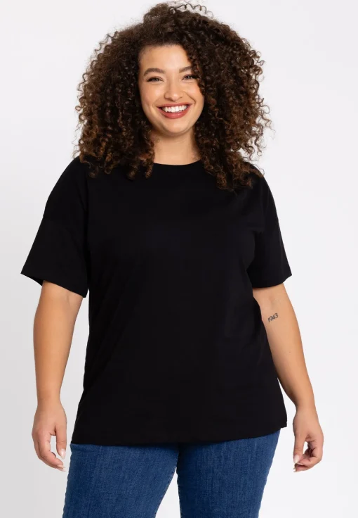 T-shirt wijd COTTON