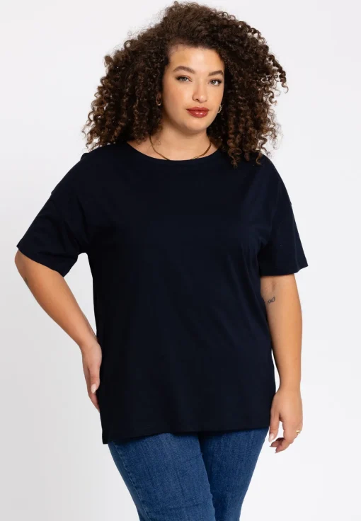 T-shirt wijd COTTON