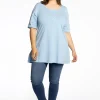 Tuniek flare fit COTTON