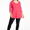 Tuniek flare fit knopen COTTON