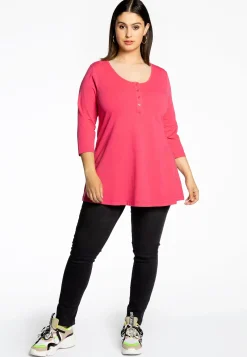 Tuniek flare fit knopen COTTON