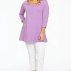 Tuniek flare fit knopen COTTON