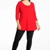 Tuniek flare fit knopen COTTON
