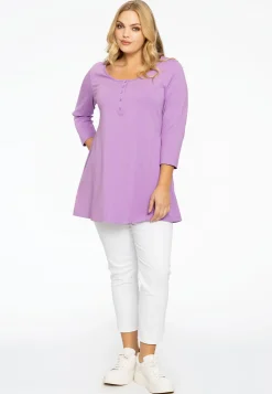 Tuniek flare fit knopen COTTON