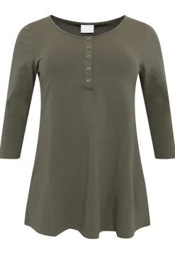 Tuniek flare fit knopen COTTON
