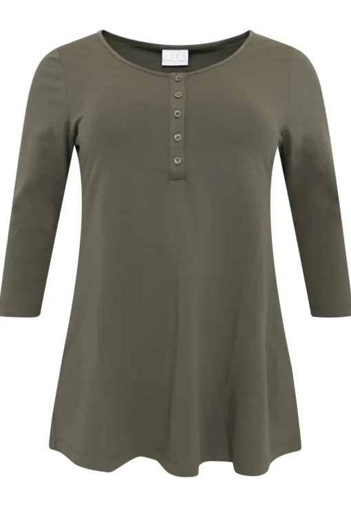 Tuniek flare fit knopen COTTON