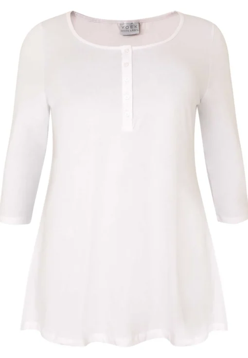 Tuniek flare fit knopen COTTON