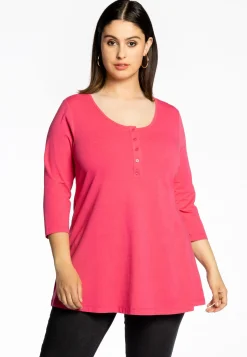 Tuniek flare fit knopen COTTON