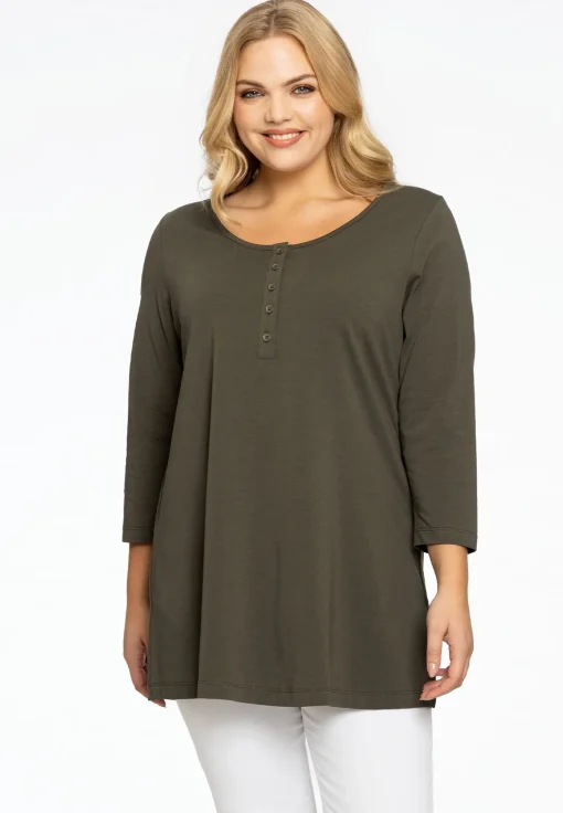 Tuniek flare fit knopen COTTON