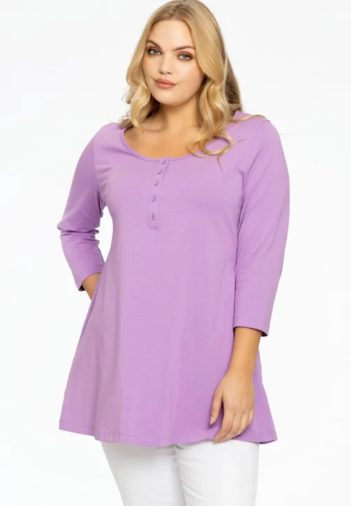 Tuniek flare fit knopen COTTON