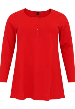 Tuniek flare knopen COTTON