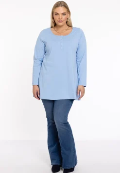 Tuniek flare knopen COTTON