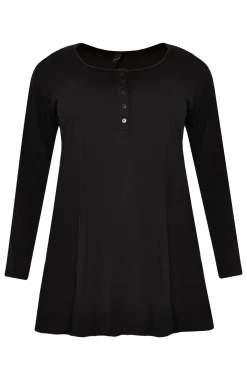 Tuniek flare knopen COTTON