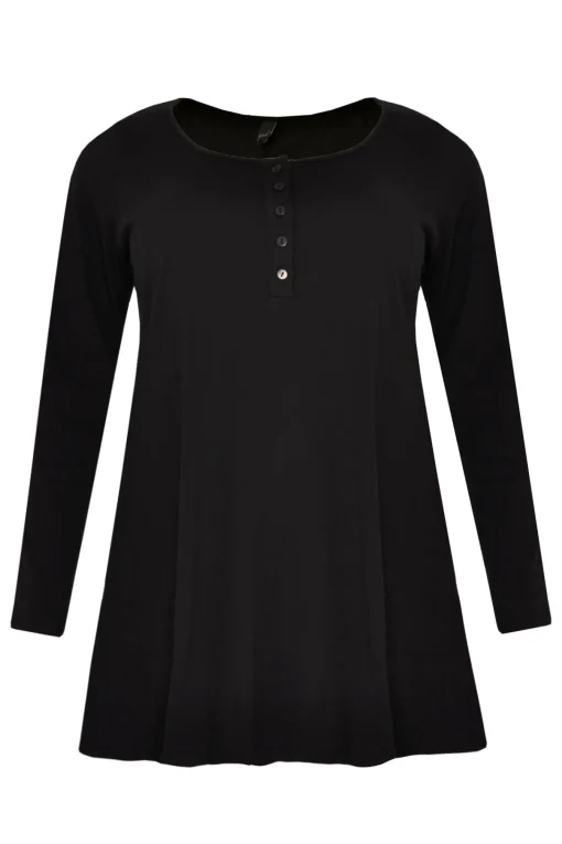 Tuniek flare knopen COTTON