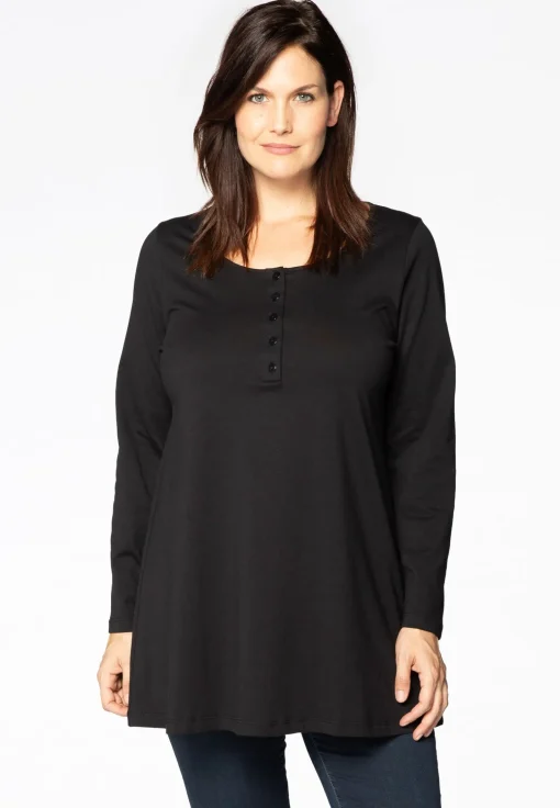Tuniek flare knopen COTTON