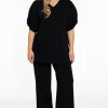 Tuniek flare met pofmouwen COTTON