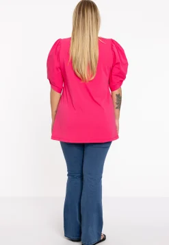 Tuniek flare met pofmouwen COTTON