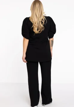 Tuniek flare met pofmouwen COTTON