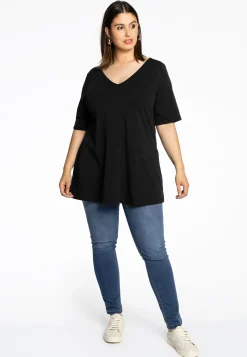 Tuniek V flare COTTON
